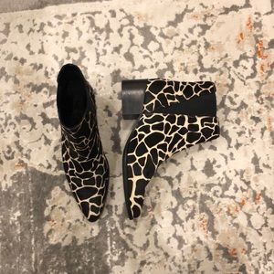 Urban Outfitters Giraffe Print Booties